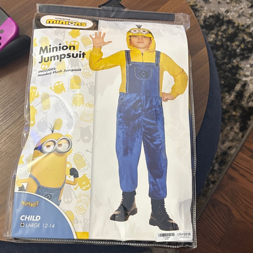 Spirit Minion Jumpsuit Costume for Kids - Yellow and Blue